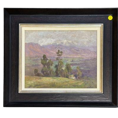ADA BELLE CHAPMAN (american 1875-1950) OIL OLD BALDY PASADENA