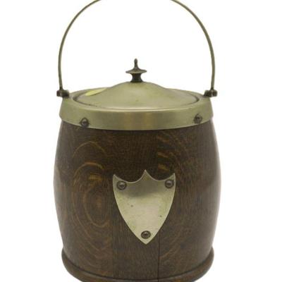 ANTIQUE ENGLISH OAK ICE BUCKET
