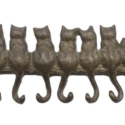 VINTAGE CAST IRON CAT TAIL HOOKS