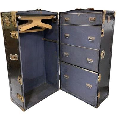 EVERWEAR 1920S WARDROBE STEAMER TRUNK