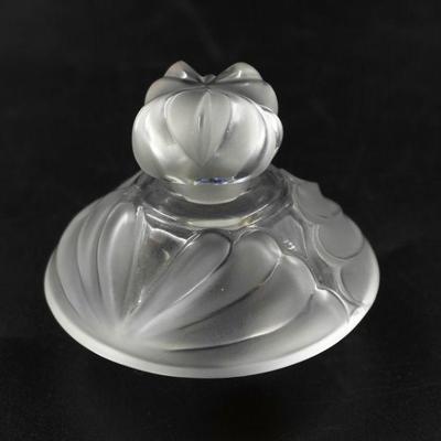 LALIQUE CRYSTAL "THAIS" PERFUME BOTTLE & STOPPER