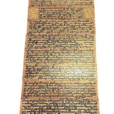 19th c BURMESE GILT LACQUERED SUTRA