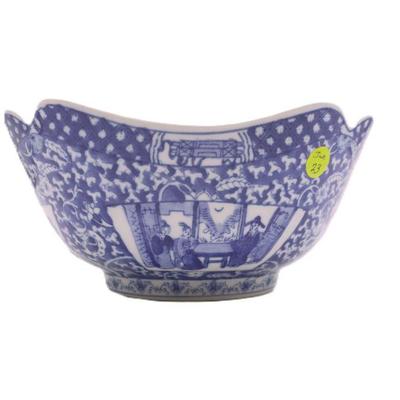 VINTAGE CHINESE BLUE & WHITE PORCELAIN BOWL