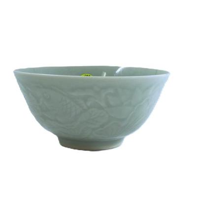 VINTAGE CHINESE LONGQUEN CELADON PORCELAIN BOWL