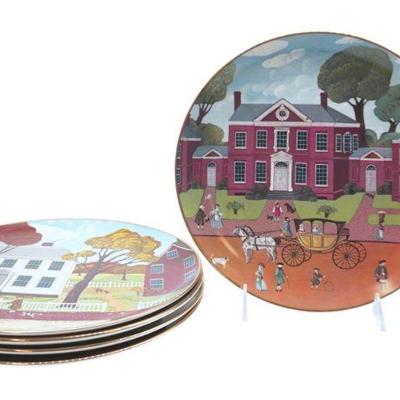 5 RIDGEWOOD FINE CHINA MUSEUM EDITION PLATES