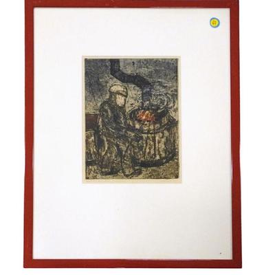VINTAGE PETER LOEDING (1936-2013) INDUSTRIAL ETCHING