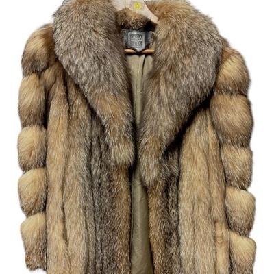 SAGA FOX FUR JACKET SZ SM / MED