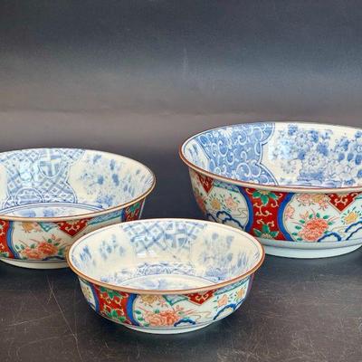 (3) Vintage Andrea By Sadek Footed Bowls
