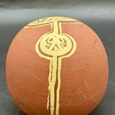 Signed Pottery Sculpture
