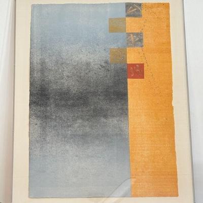 Peggy Badenhausen, Ritonello IV, monotype on ouara mulberry paper, 37" x 25"
