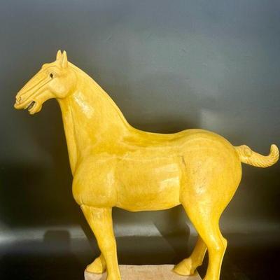 Huge Tang Dynasty Style Terracotta Horse Statue
