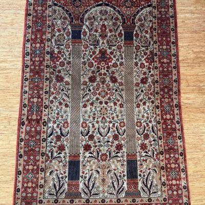 Silk Asian Prayer Rug
