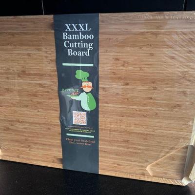 XXXL Greener Chef Bamboo Cutting Board - NEW - 30 Inches Wide!
