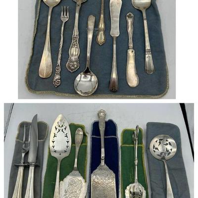 (15) Pieces Ornate Silverplate & Flatware

