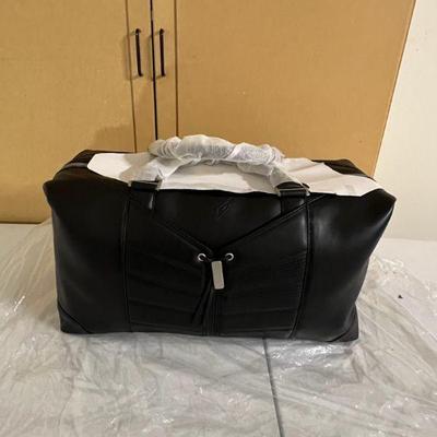 New Beautiful Black Leather Corvette Travel Bag (3 of 3 Bags!)

