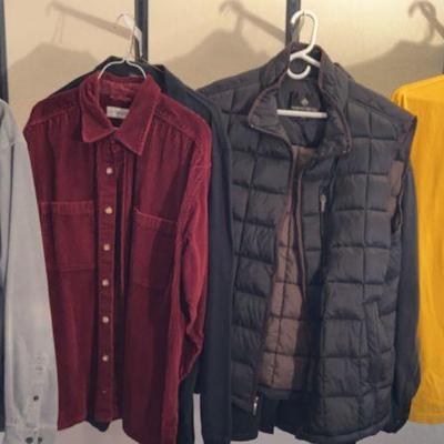Lands End, Levi’s Men’s Shirts And Jacket Size XL
