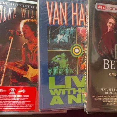 DVD Collection Music Artist Jimmy Hendrix, Sheryl Crow, Best of Bowie, Eric Clapton and more
