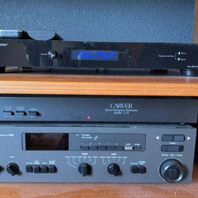NAD Stereo Receiver 7155 & Carver Sonic Hologram Generator Model C-9 & Surgex Eliminator SeriesXR315
