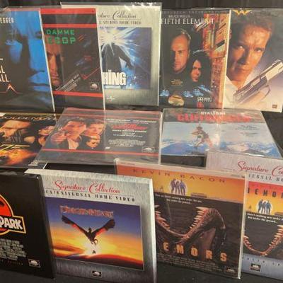 Laser Discs Action Movies Dragon Heart, Jurassic Park, Total Recall And Many More

