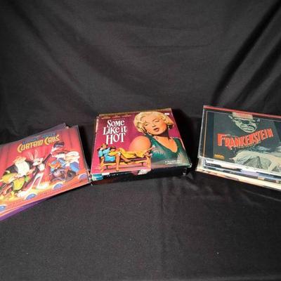 Laser Discs Collection - Classic Films & Cartoons - Looney Toons, Frankenstein, John Wayne, + more!
