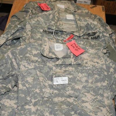 Military clothing of all types