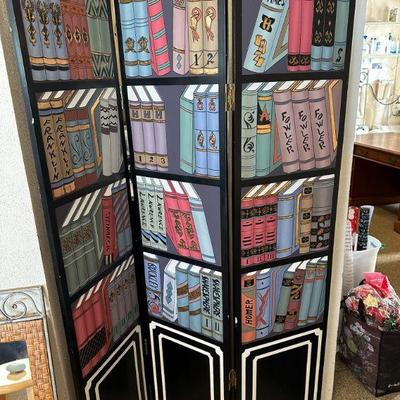 3-Panel Book Lovers Screen