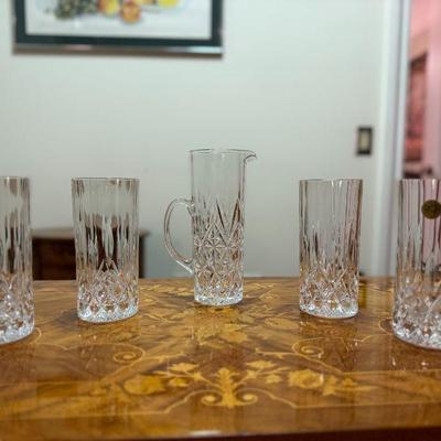 Collection of crystal glasses, serving dishes and much more