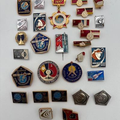 Large Soviet/CCCP Group of Pins – #4