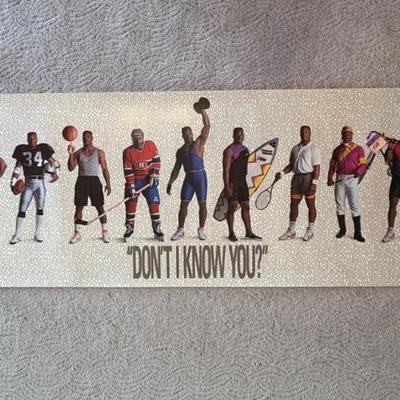 LOOOOONG Bo Jackson “Don’t’ I Know You?” Nike Poster