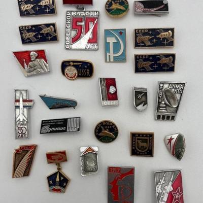 Large Soviet/CCCP Group of Pins – #3