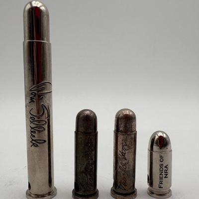 4 NRA Bullet Necklace Pendants