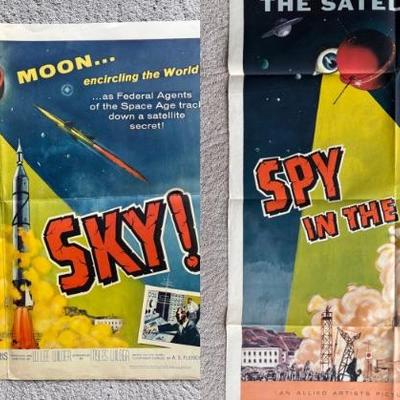Spy in the Sky Vintage Movie Duo - Amazing Color