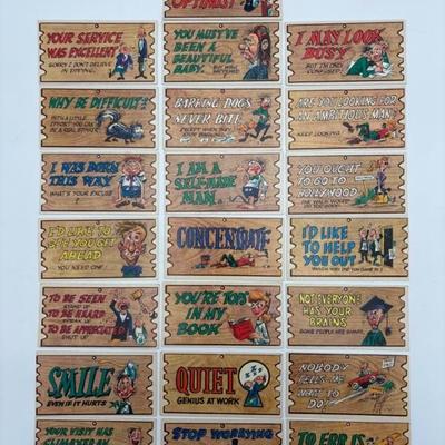Topps Wacky Plaks – 1959 22 Classic Insults