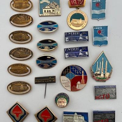 Large Soviet/CCCP Group of Pins – #2