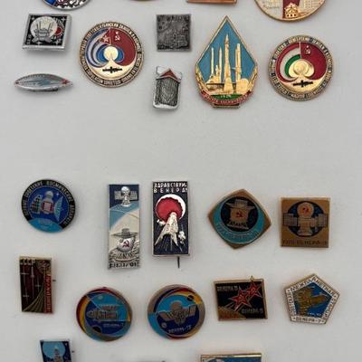 Large Soviet/CCCP Group of Pins – Venera & Unknown