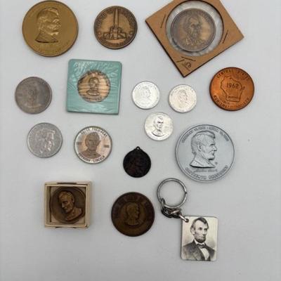 15 Abraham Lincoln Commemorative Coins/Medals