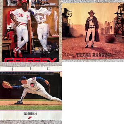 Triple-Header Baseball Posters – Griffey/Ryan/Grace