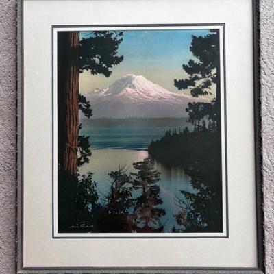 Vintage Norman Edson Mt. Rainier Photograph