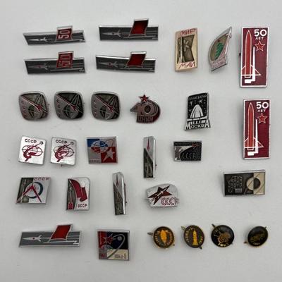 Large Soviet/CCCP Group of Pins – #5