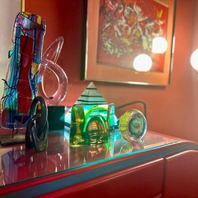Signed art glass
