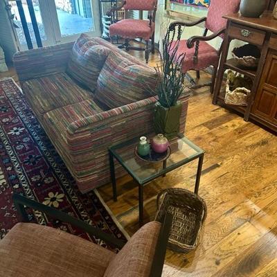 Mid century style matched loveseats by UrbanLogic Hancock & Moore