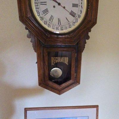 Ha125 antique seth thomas regulator clock