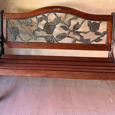 Ha112 berkeley forge ornate bench