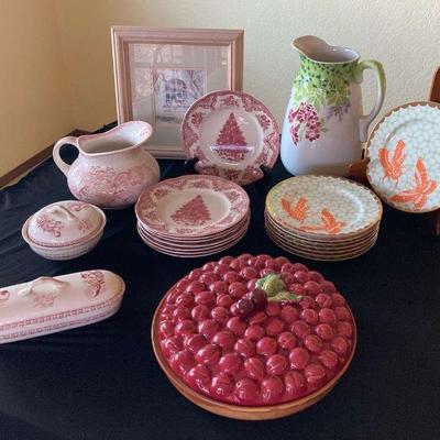 Sm114 mix ceramic ware and butterfly dishes