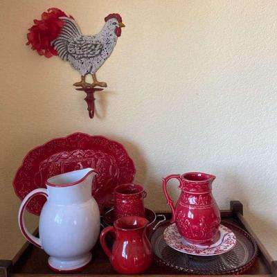 Sm109 red country decor