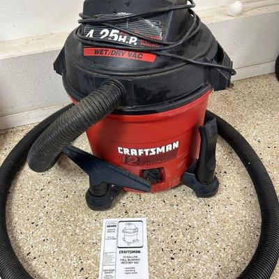 Ha174 craftsman 12 gallon 4 25hp wet dry vacuum model 177825