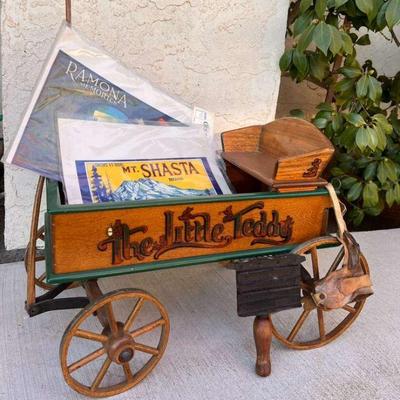 Ha133a antique toy wagon and more