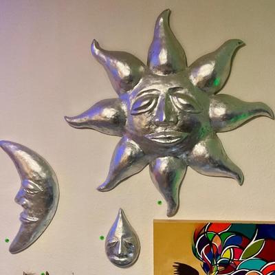 Sun moon and water sculpture by Drew