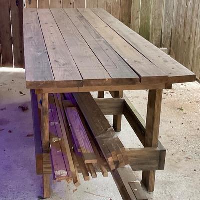 Wooden work table