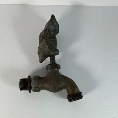 Vintage Brass Owl Water Spigot